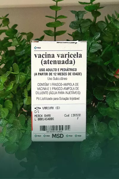 Embalagem vacina varicela